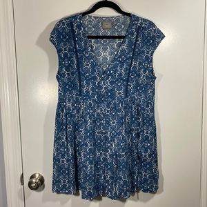 Vanessa Virginia Ladder Tunic bluel XS Anthropologie